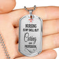 Nursing Is My Skill Nurse Necklace Stainless Steel or 18k Gold Dog Tag 24" Chain-Express Your Love Gifts