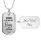 Nursing Is My Skill Nurse Necklace Stainless Steel or 18k Gold Dog Tag 24" Chain-Express Your Love Gifts