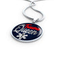 Nursing Trauma Queen Circle Necklace Stainless Steel or 18k Gold 18-22" - Express Your Love Gifts