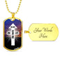 One Way One Truth And One Life Necklace Stainless Steel or 18k Gold Dog Tag 24" Chain-Express Your Love Gifts