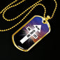 One Way One Truth And One Life Necklace Stainless Steel or 18k Gold Dog Tag 24" Chain-Express Your Love Gifts
