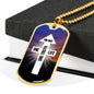 One Way One Truth And One Life Necklace Stainless Steel or 18k Gold Dog Tag 24" Chain-Express Your Love Gifts