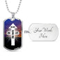 One Way One Truth And One Life Necklace Stainless Steel or 18k Gold Dog Tag 24" Chain-Express Your Love Gifts