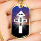 One Way One Truth And One Life Necklace Stainless Steel or 18k Gold Dog Tag 24" Chain-Express Your Love Gifts