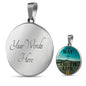 One Way One Truth And One Scriptureinspired Circle Necklace Stainless Steel or 18k Gold 18-22" - Express Your Love Gifts