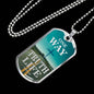 One Way Truth Life Bible Verse Necklace Stainless Steel or 18k Gold Dog Tag 24" Chain - Express Your Love Gifts