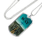 One Way Truth Life Bible Verse Necklace Stainless Steel or 18k Gold Dog Tag 24" Chain - Express Your Love Gifts