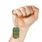 Our Father Green Bay Fan Football Gift Necklace Stainless Steel or 18k Gold Dog Tag 24" Chain-Express Your Love Gifts