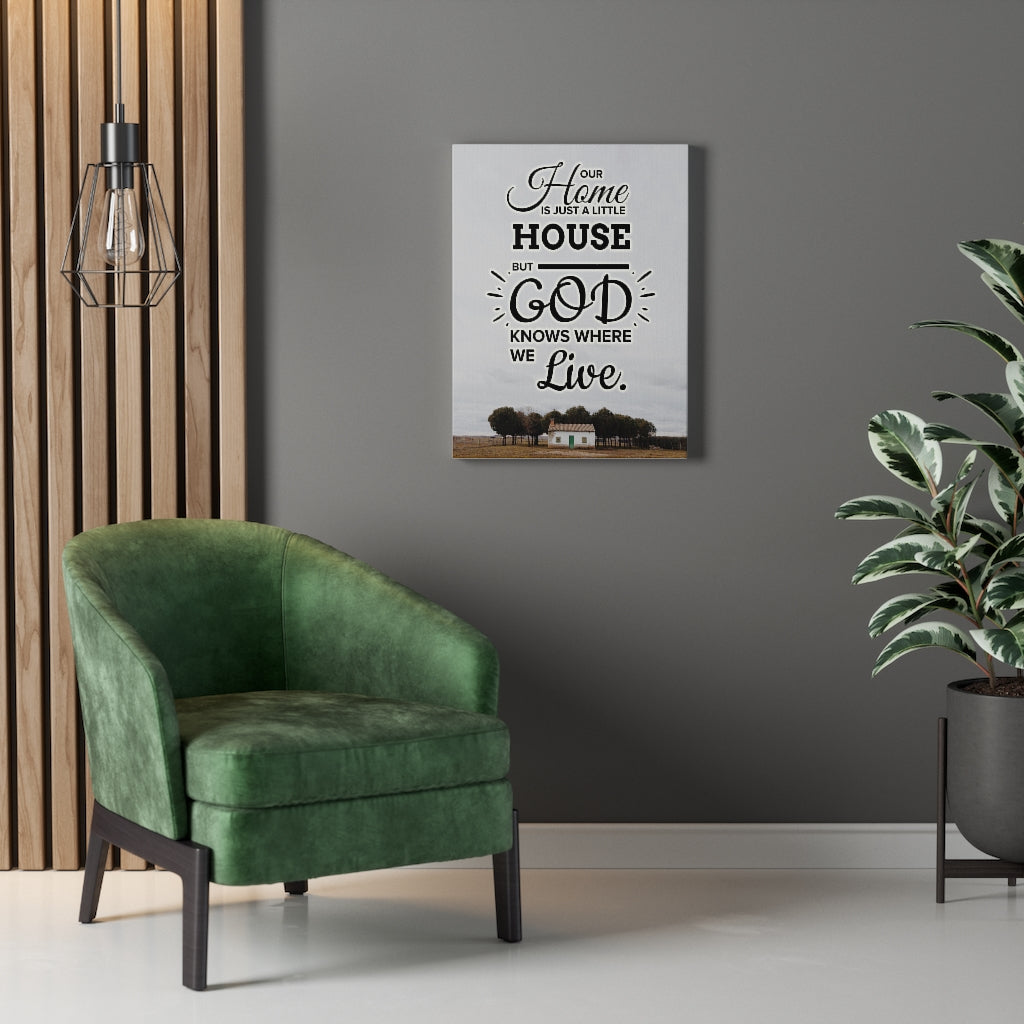 Our Home is Just A Little House Verse Home DecorInspiring Wall Art Housewarming Gift - Express Your Love Gifts