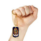 Our Lady Of Guadalupe Necklace Stainless Steel or 18k Gold Dog Tag 24" Chain - Express Your Love Gifts
