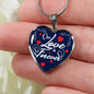 Our Love Is Forever Heart Pendant Necklace Stainless Steel or 18k Gold Pendant Necklace 18-22"-Express Your Love Gifts