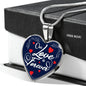 Our Love Is Forever Heart Pendant Necklace Stainless Steel or 18k Gold Pendant Necklace 18-22"-Express Your Love Gifts