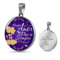 Our Love Is Forever In Spanish Circle Necklace Stainless Steel or 18k Gold 18-22"-Express Your Love Gifts