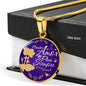 Our Love Is Forever In Spanish Circle Necklace Stainless Steel or 18k Gold 18-22"-Express Your Love Gifts