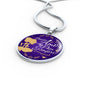 Our Love Is Forever In Spanish Circle Necklace Stainless Steel or 18k Gold 18-22"-Express Your Love Gifts