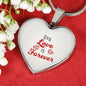 Our Love Is Forever Necklace Stainless Steel or 18k Gold Heart Pendant 18-22" - Express Your Love Gifts