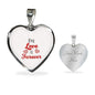 Our Love Is Forever Necklace Stainless Steel or 18k Gold Heart Pendant 18-22" - Express Your Love Gifts