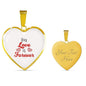 Our Love Is Forever Necklace Stainless Steel or 18k Gold Heart Pendant 18-22" - Express Your Love Gifts