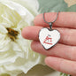 Our Love Is Forever Necklace Stainless Steel or 18k Gold Heart Pendant 18-22" - Express Your Love Gifts