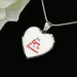 Our Love Is Forever Necklace Stainless Steel or 18k Gold Heart Pendant 18-22" - Express Your Love Gifts
