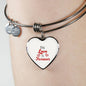 Our Love Is Forever Stainless Steel or 18k Gold Circle Bangle Bracelet - Express Your Love Gifts