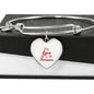 Our Love Is Forever Stainless Steel or 18k Gold Circle Bangle Bracelet - Express Your Love Gifts