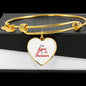 Our Love Is Forever Stainless Steel or 18k Gold Circle Bangle Bracelet - Express Your Love Gifts