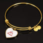 Our Love Is Forever Stainless Steel or 18k Gold Circle Bangle Bracelet - Express Your Love Gifts