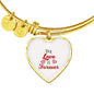 Our Love Is Forever Stainless Steel or 18k Gold Circle Bangle Bracelet - Express Your Love Gifts