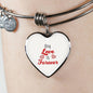 Our Love Is Forever Stainless Steel or 18k Gold Circle Bangle Bracelet - Express Your Love Gifts