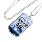 Our Weapon Has Divine Power Necklace Stainless Steel or 18k Gold Dog Tag 24" Chain-Express Your Love Gifts