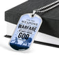 Our Weapon Has Divine Power Necklace Stainless Steel or 18k Gold Dog Tag 24" Chain-Express Your Love Gifts