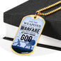 Our Weapon Has Divine Power Necklace Stainless Steel or 18k Gold Dog Tag 24" Chain-Express Your Love Gifts