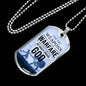 Our Weapon Has Divine Power Necklace Stainless Steel or 18k Gold Dog Tag 24" Chain-Express Your Love Gifts