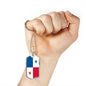 Panama Flag Necklace Panama Flag Stainless Steel or 18k Gold Dog Tag 24" - Express Your Love Gifts