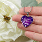 Para Siempre Tuya Spanish Love Necklace Stainless Steel or 18k Gold Heart Pendant 18-22"-Express Your Love Gifts