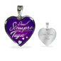 Para Siempre Tuya Spanish Love Necklace Stainless Steel or 18k Gold Heart Pendant 18-22"-Express Your Love Gifts