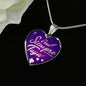Para Siempre Tuya Spanish Love Necklace Stainless Steel or 18k Gold Heart Pendant 18-22"-Express Your Love Gifts