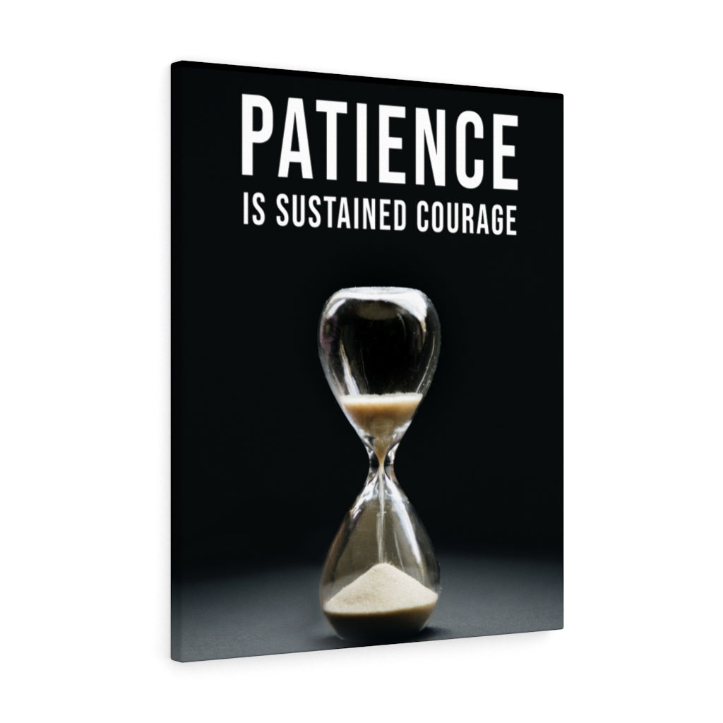 Patience is a Virtue Motivation Wall Decor for Home Office Gym Inspiring Success Quote Print Ready to Hang - Express Your Love Gifts