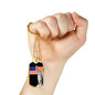 Patriotic Gift US Flag with Statue of Liberty Dog Tag Stainless Steel or 18k Gold 24 - Express Your Love Gifts