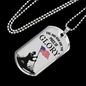 Patriotic Necklace Price Of Glory Dog Tag Stainless Steel or 18k Gold 24" Chain-Express Your Love Gifts