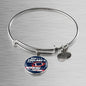 Pats Fan Gift Home Of Winning Football Bracelet Bangle Stainless Steel or 18k Gold Finish - Express Your Love Gifts