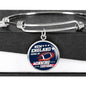 Pats Fan Gift Home Of Winning Football Bracelet Bangle Stainless Steel or 18k Gold Finish - Express Your Love Gifts