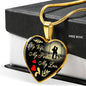 Perfect Wife Gift Necklace Stainless Steel or 18k Gold Heart Pendant 18-22" - Express Your Love Gifts