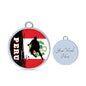 Peru Flag And Futbol/Soccer Stainless Steel or 18k Gold Circle Bangle Bracelet - Express Your Love Gifts