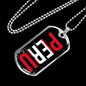 Peru Peruvian Proud Necklace Stainless Steel or 18k Gold Dog Tag 24" Chain - Express Your Love Gifts