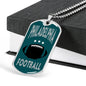 Philadelphia Fan Necklace Dog Tag Stainless Steel or 18k Gold 24" Chain - Express Your Love Gifts