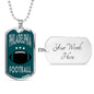 Philadelphia Fan Necklace Dog Tag Stainless Steel or 18k Gold 24" Chain - Express Your Love Gifts