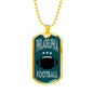 Philadelphia Fan Necklace Dog Tag Stainless Steel or 18k Gold 24" Chain - Express Your Love Gifts