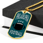 Philadelphia Fan Necklace Dog Tag Stainless Steel or 18k Gold 24" Chain - Express Your Love Gifts